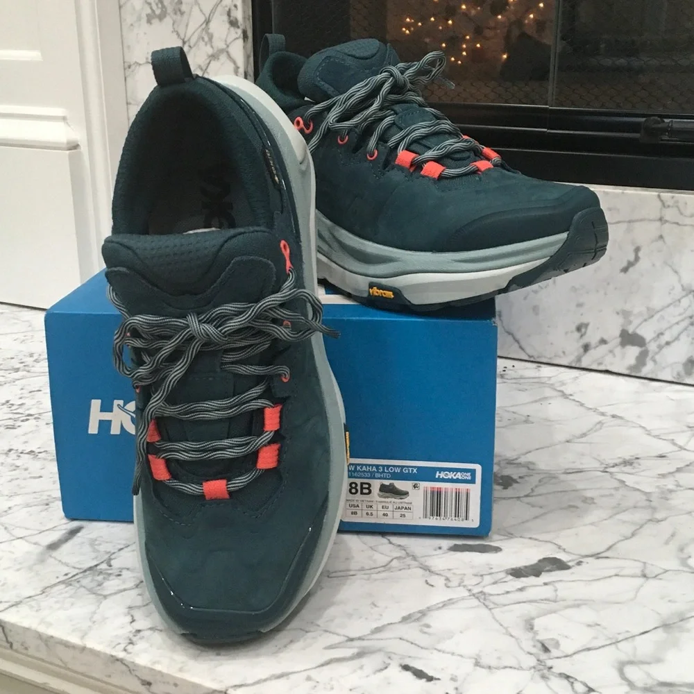 Hoka Teal and Coral New Athletic Shoes - Picture 6 of 6